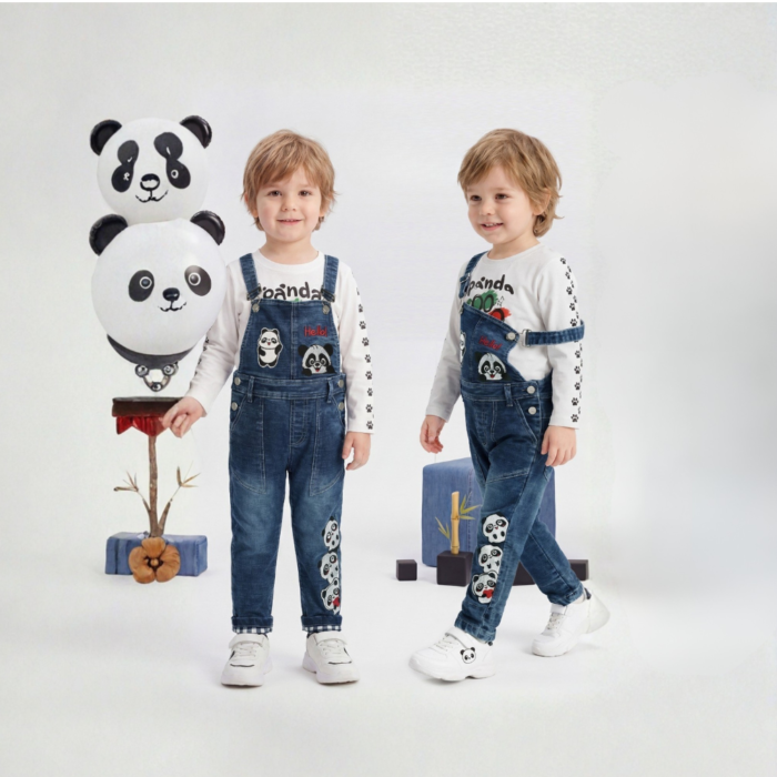 Panda Full Denim Dungaree Panda Full Denim Dungaree